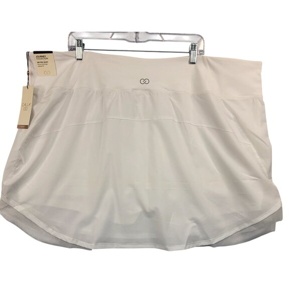 Calia Mid Rise Tulip Hem White 3X Skort Bodybreeze Bodyfree Golf Spring Summer - Picture 2 of 11